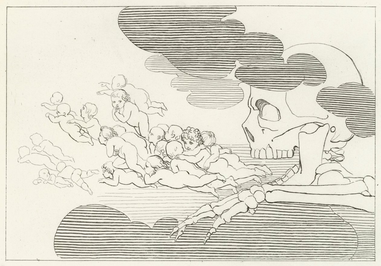 Limbo, Purgatory, Canto 7 by John (after) Flaxman