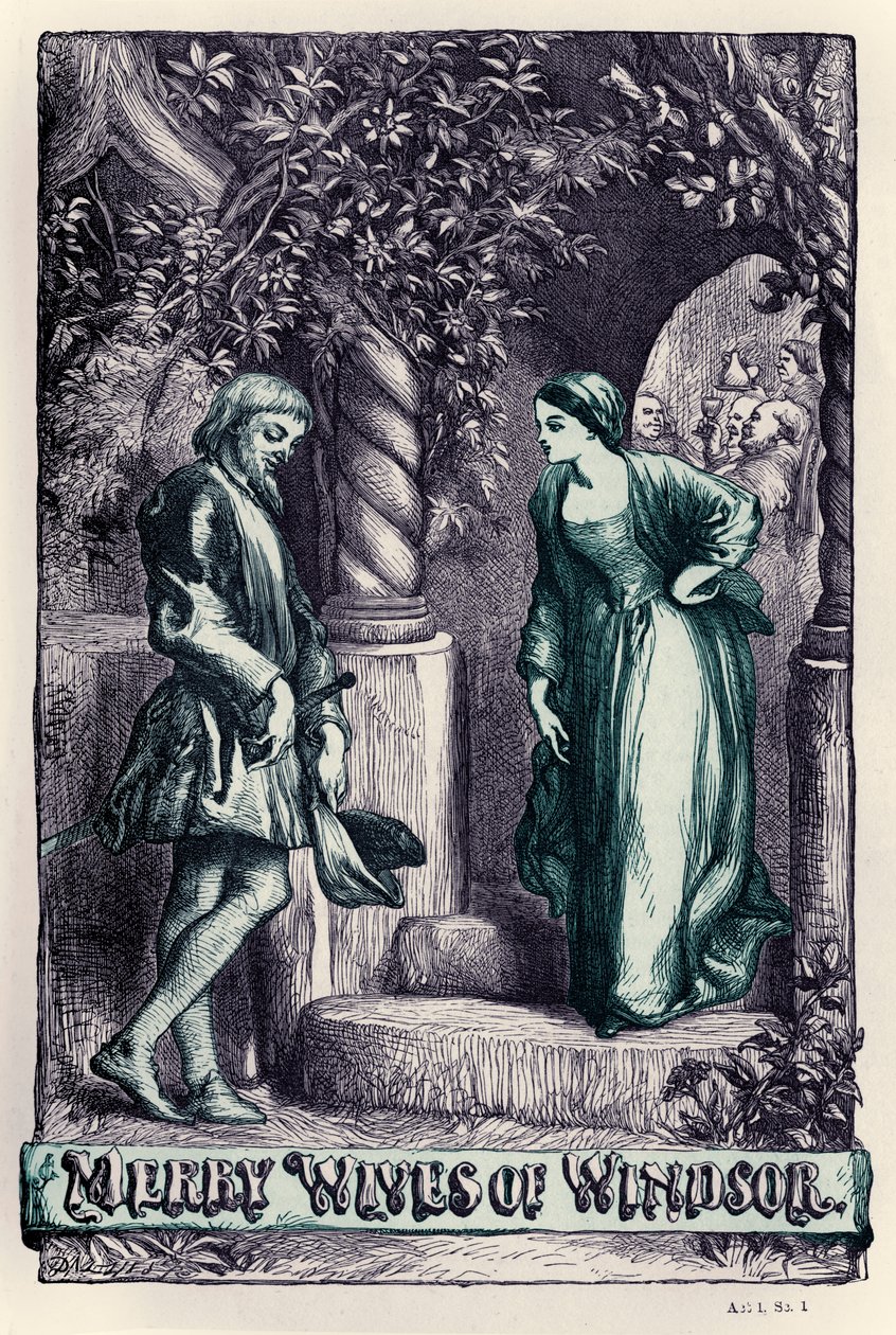 Merry Wives of Windsor by John (after) Gilbert