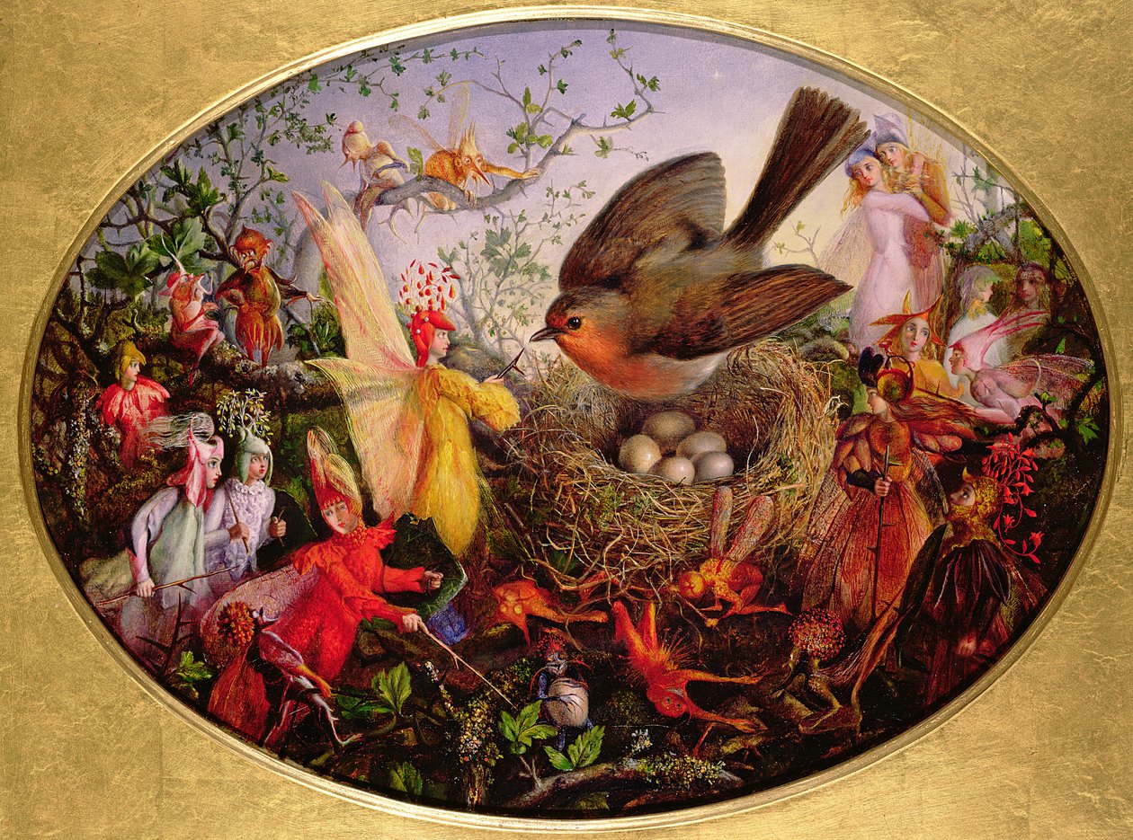 Cock Robin Defending his Nest by John Anster Fitzgerald
