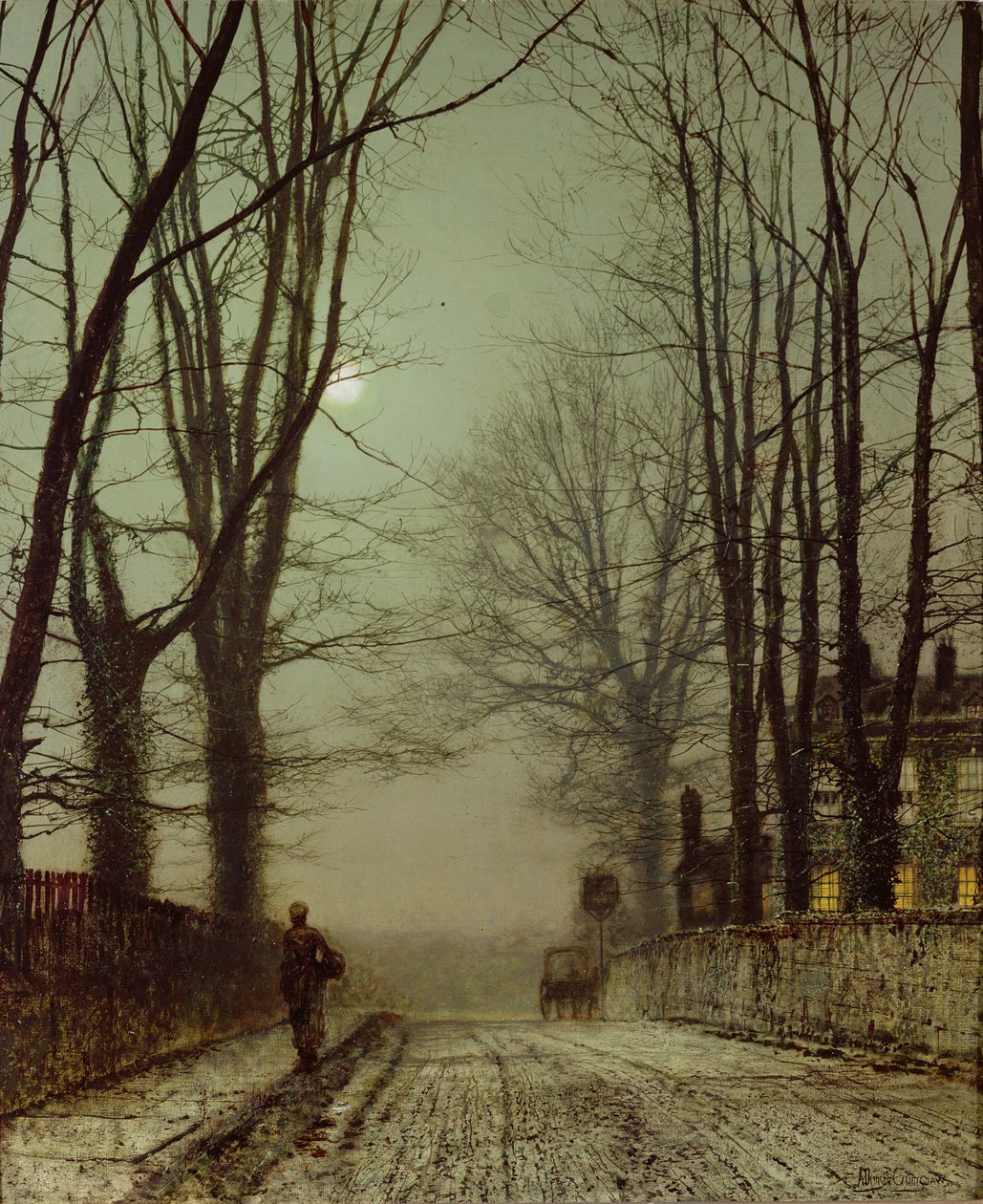 Putney Park Lane by John Atkinson Grimshaw