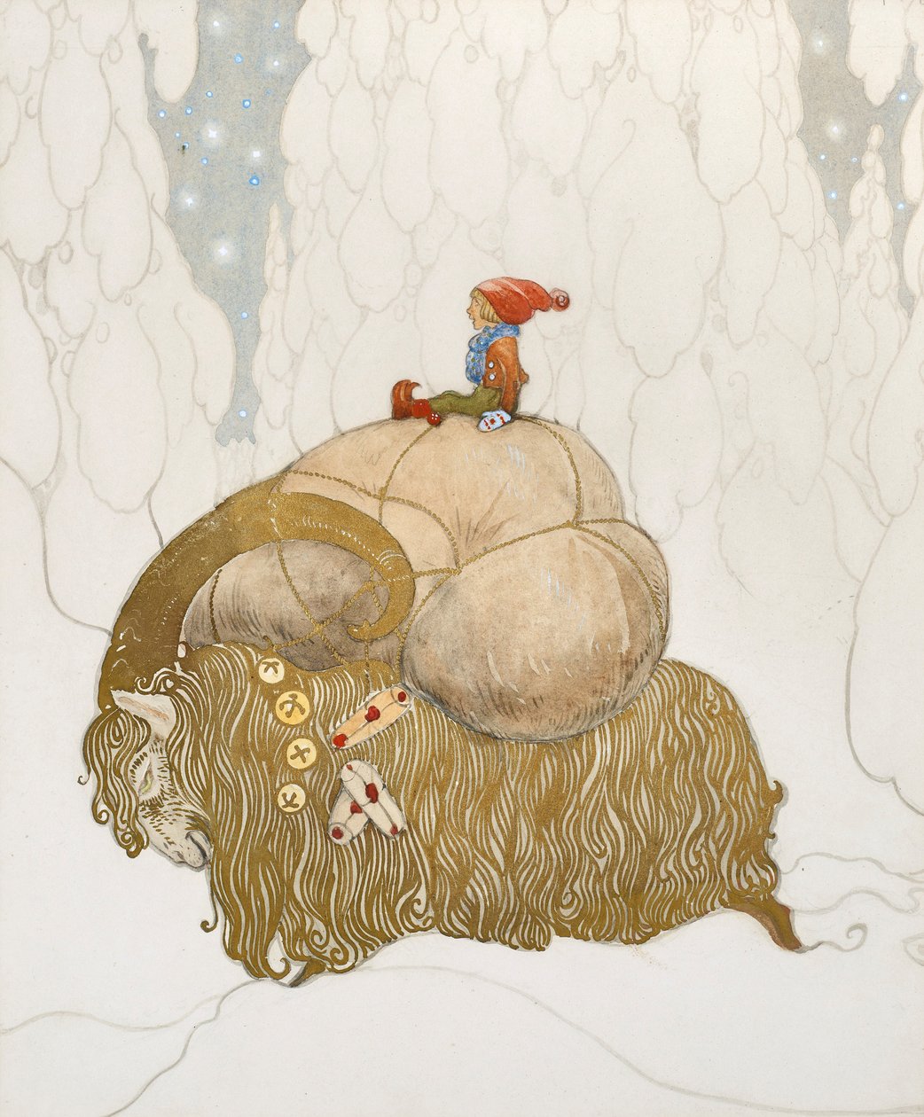 Julbocken Christmas song by John Bauer