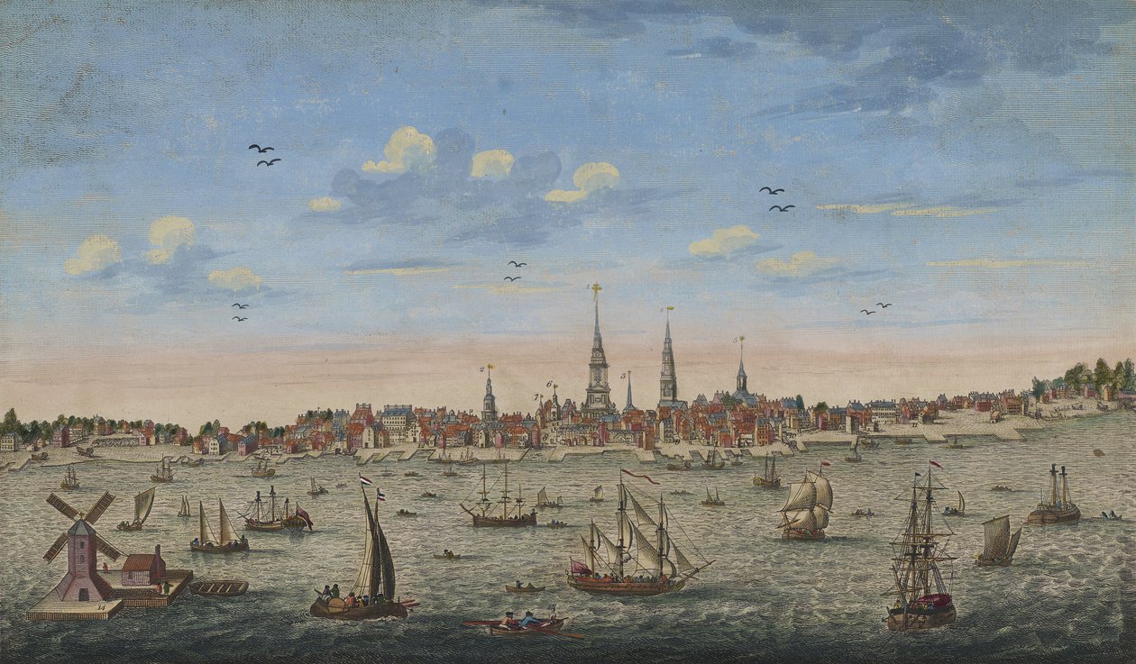 An East Perspective View of Philadelphia by John Carwitham