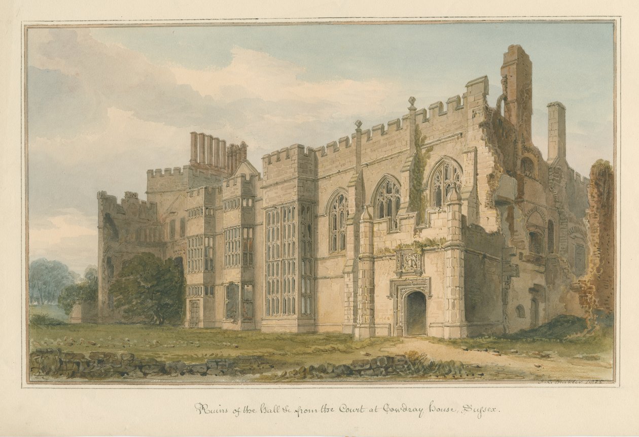 Cowdray House, Sussex by John Chessell Buckler