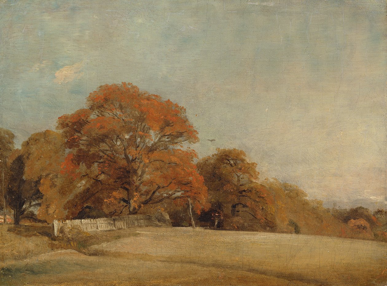 An Autumnal Landscape at East Bergholt, c.1805-08 by John Constable