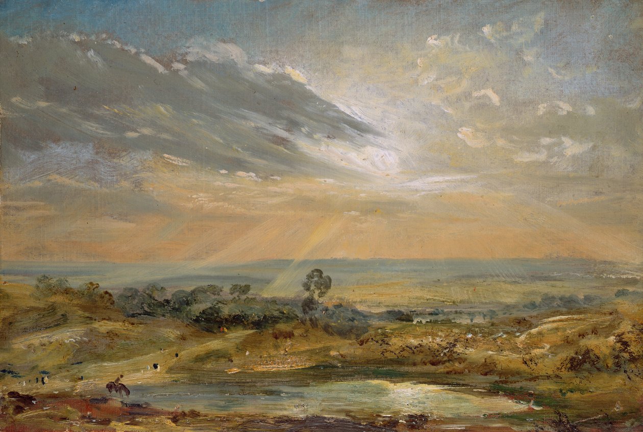 Branch Hill Pond, Hampstead by John Constable