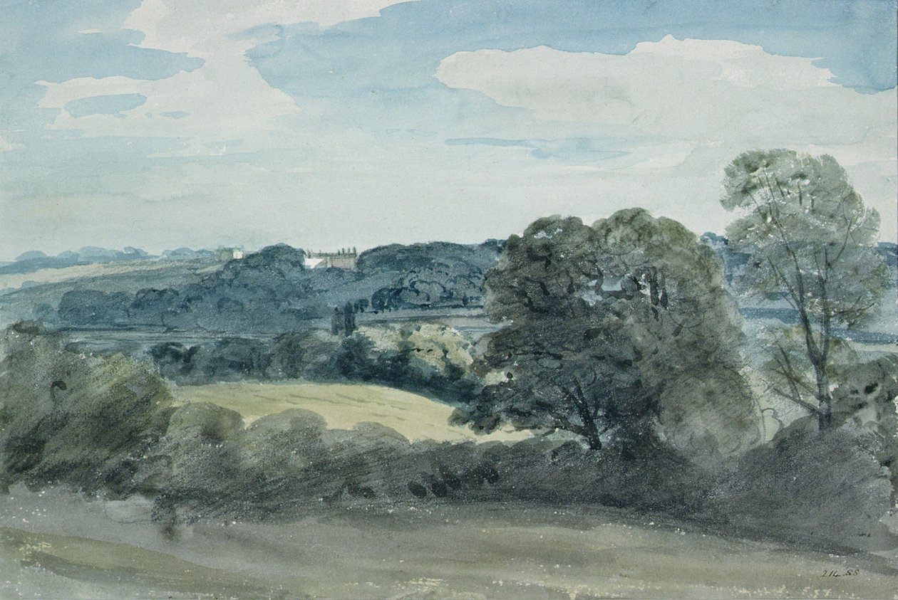 Landscape with Buildings in the Distance by John Constable