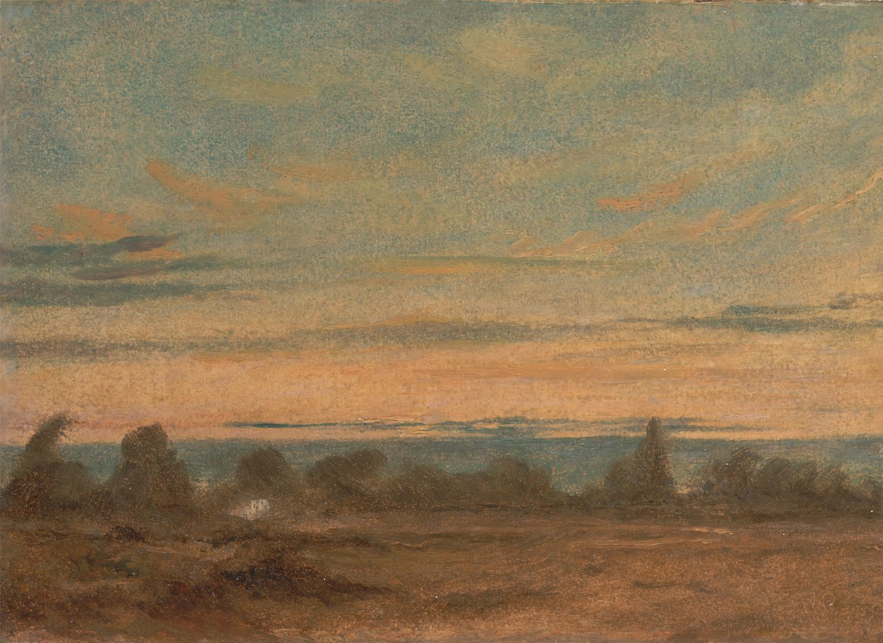 Summer - Evening Landscape, ca. 1825 by John Constable