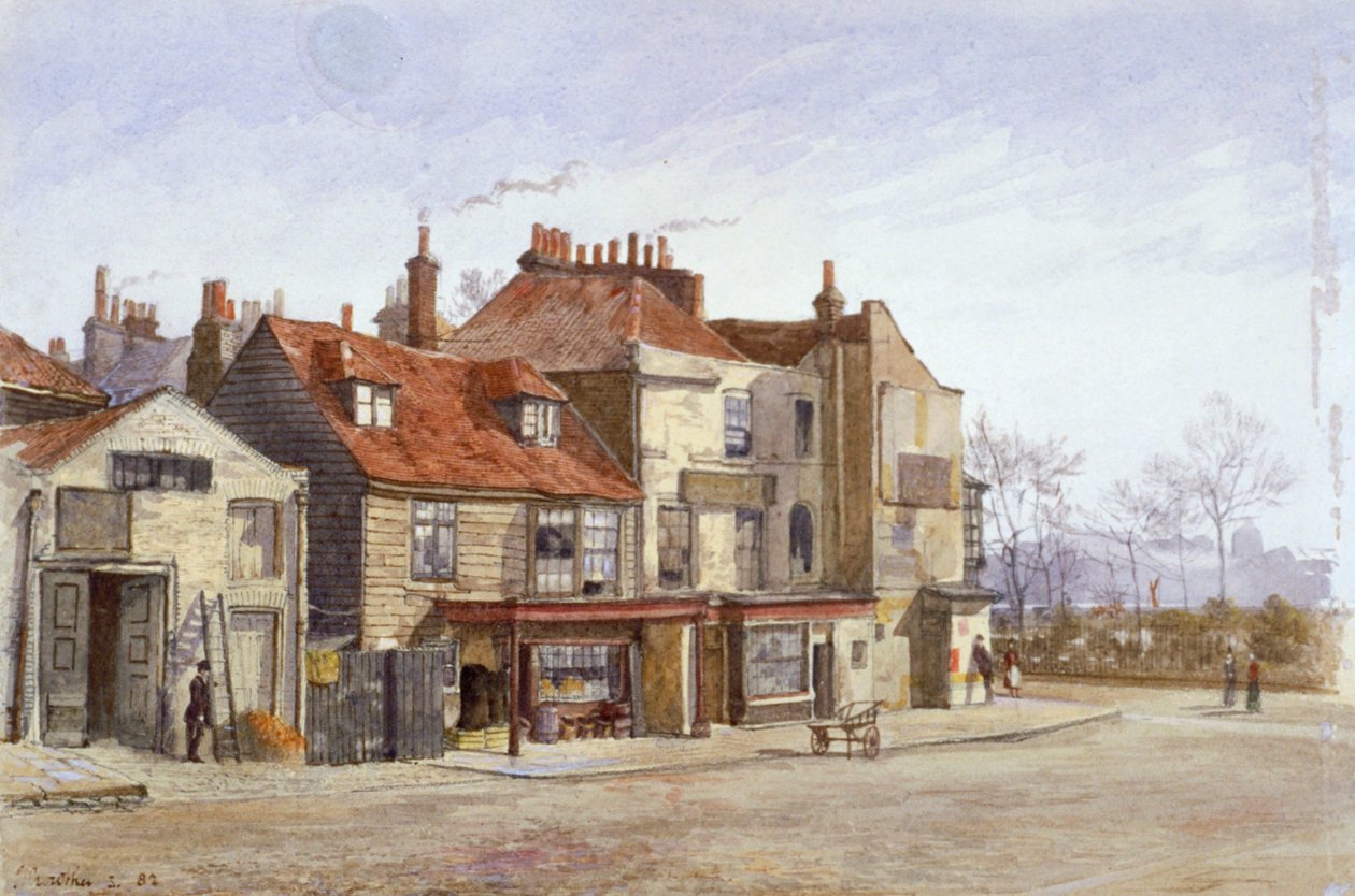 View of Lawrence Street, Chelsea, London by John Crowther