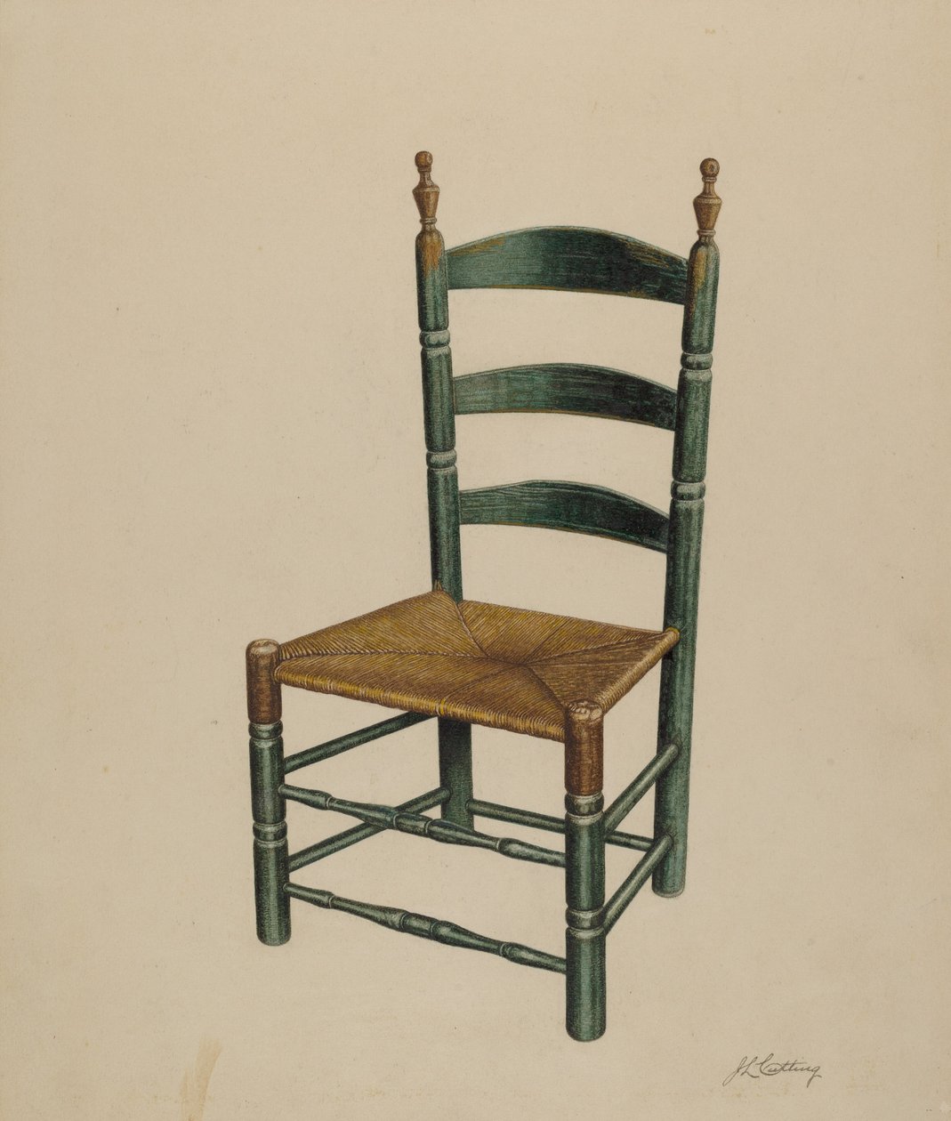 Ladder Back Chair by John Cutting