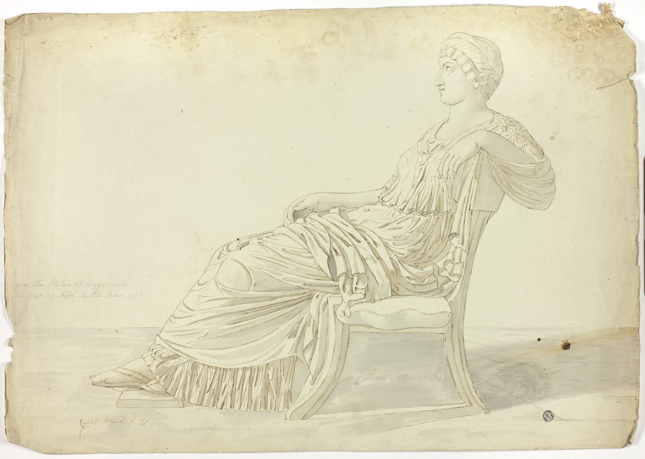 Ancient Statue of Agrippina by John Downman