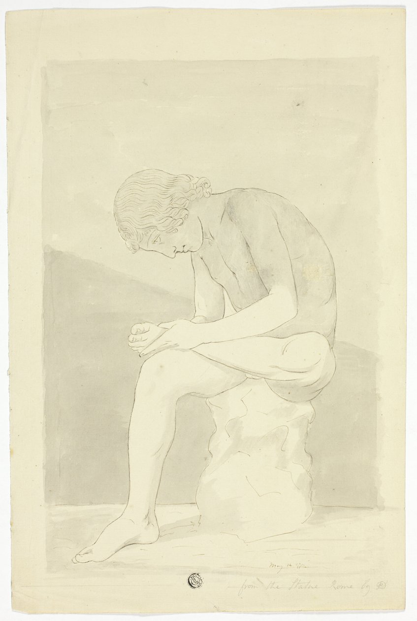 The Thorn-Picker (Lo Spinario) by John Downman