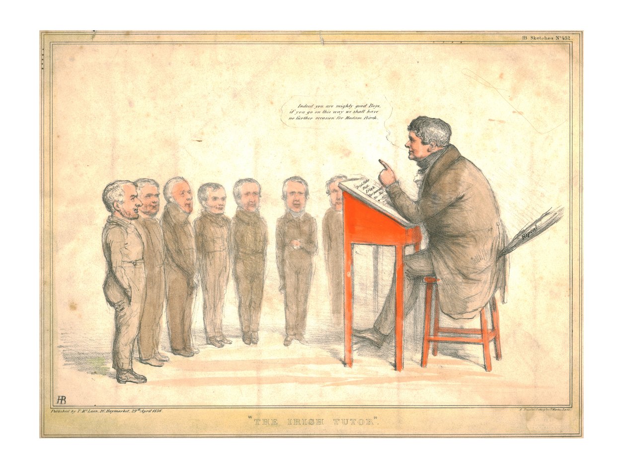 The Irish Tutor, 1836 by John Doyle