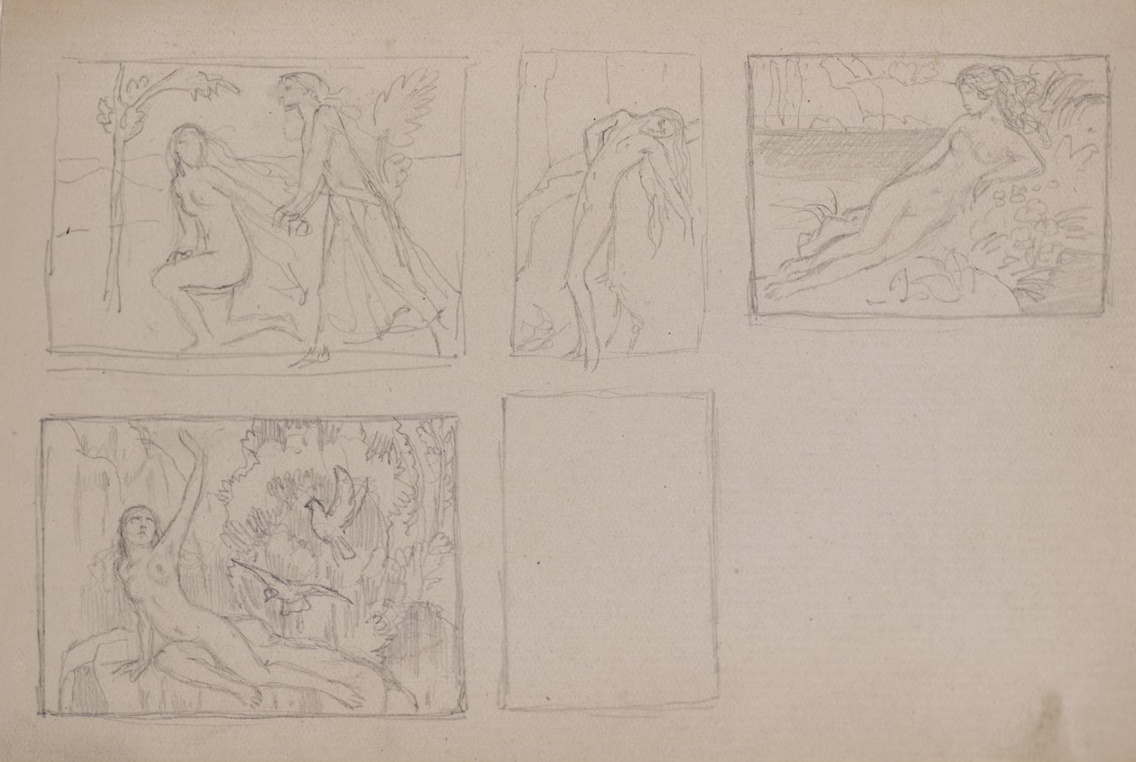 Untitled [Nude figures in a landscape] by John Duncan