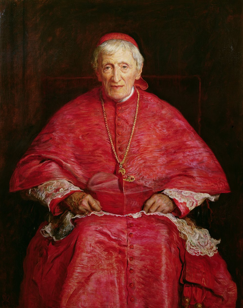 Portrait of Cardinal Newman by John Everett Millais