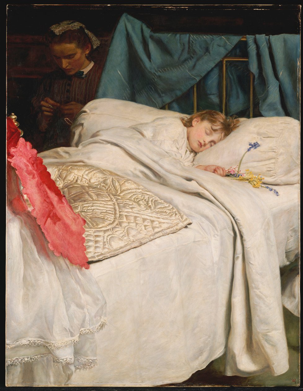 Sleeping, c.1865 by John Everett Millais