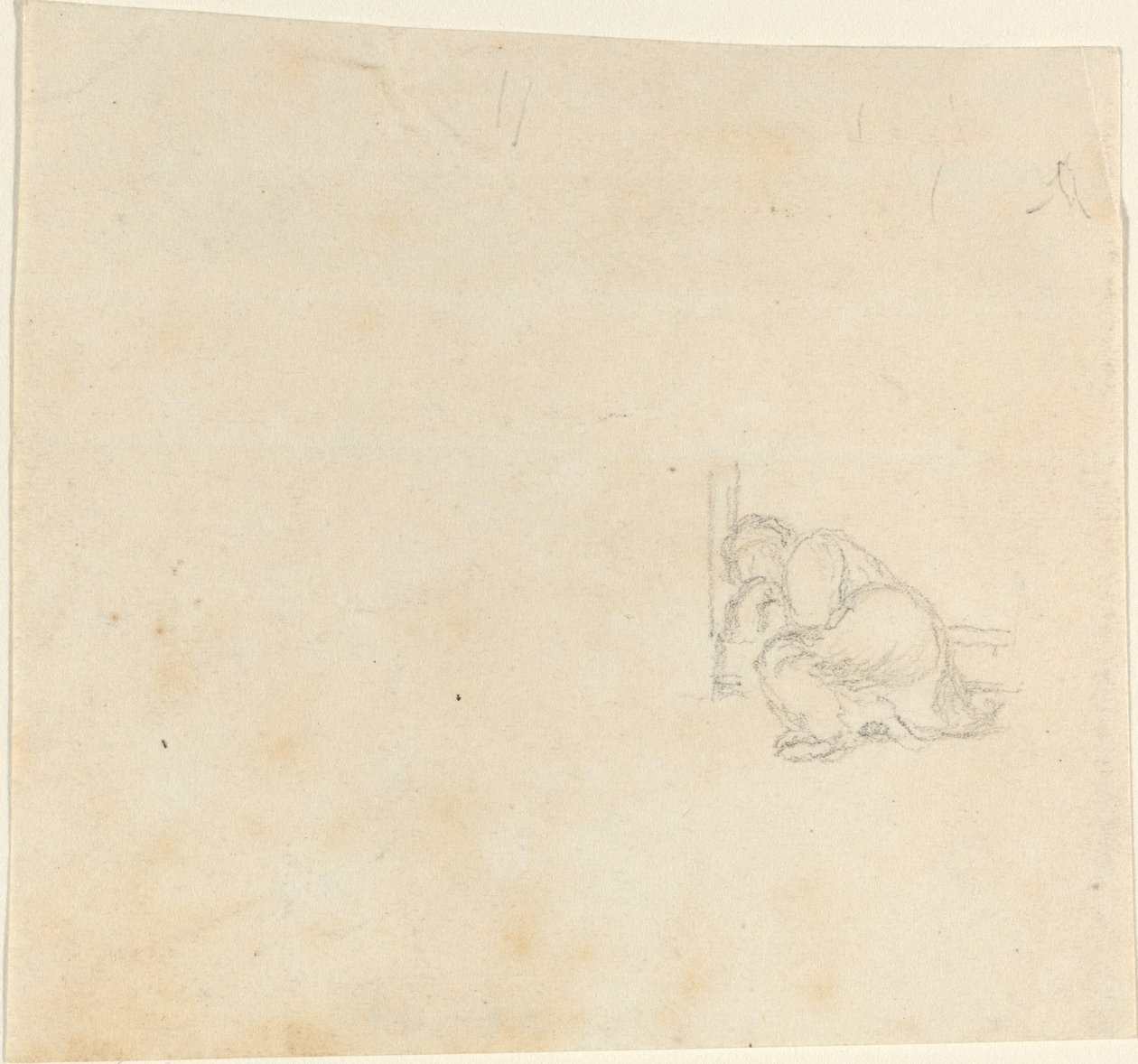 Figure Sleeping in a Doorway by John Flaxman