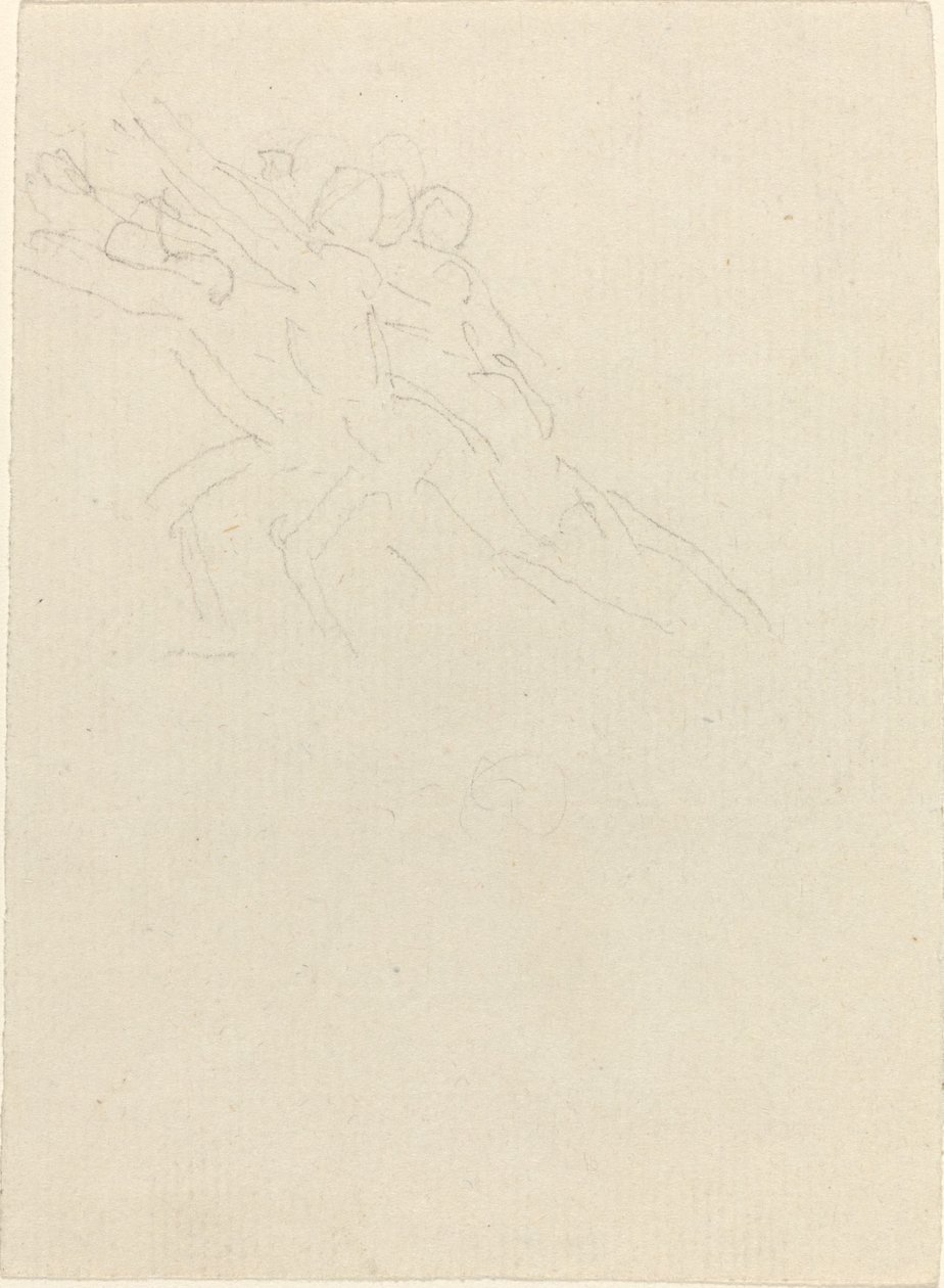 Running Figures with Arms Raised by John Flaxman