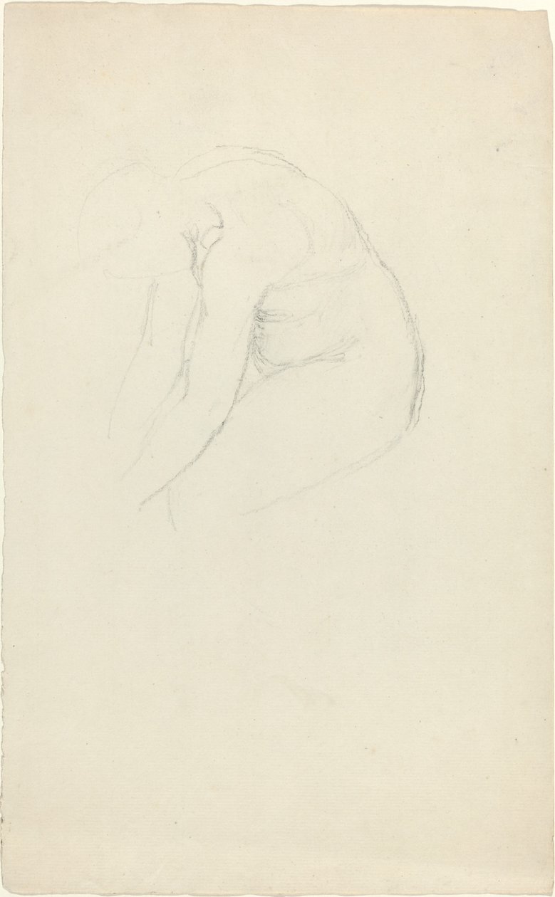 Seated Figure Bending Forward by John Flaxman
