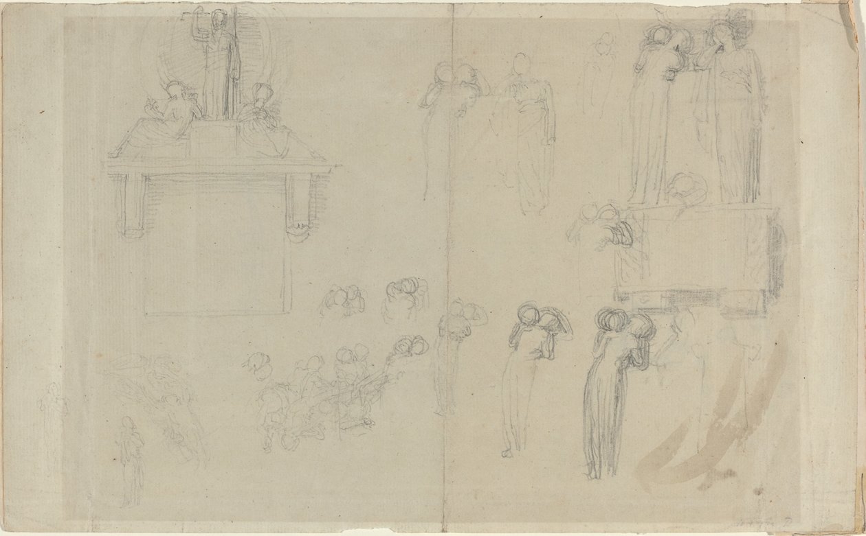 Sheet of Studies by John Flaxman