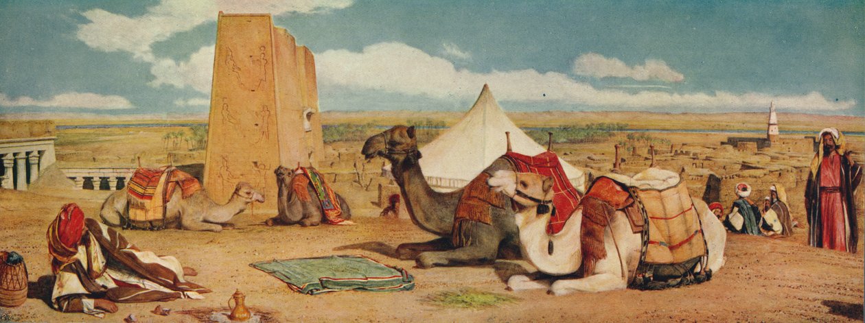 Edfou: Upper-Egypt, 1860 by John Frederick Lewis