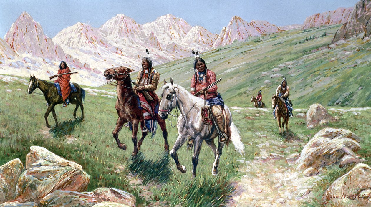 In the Cheyenne Country, 1896 by John Hauser