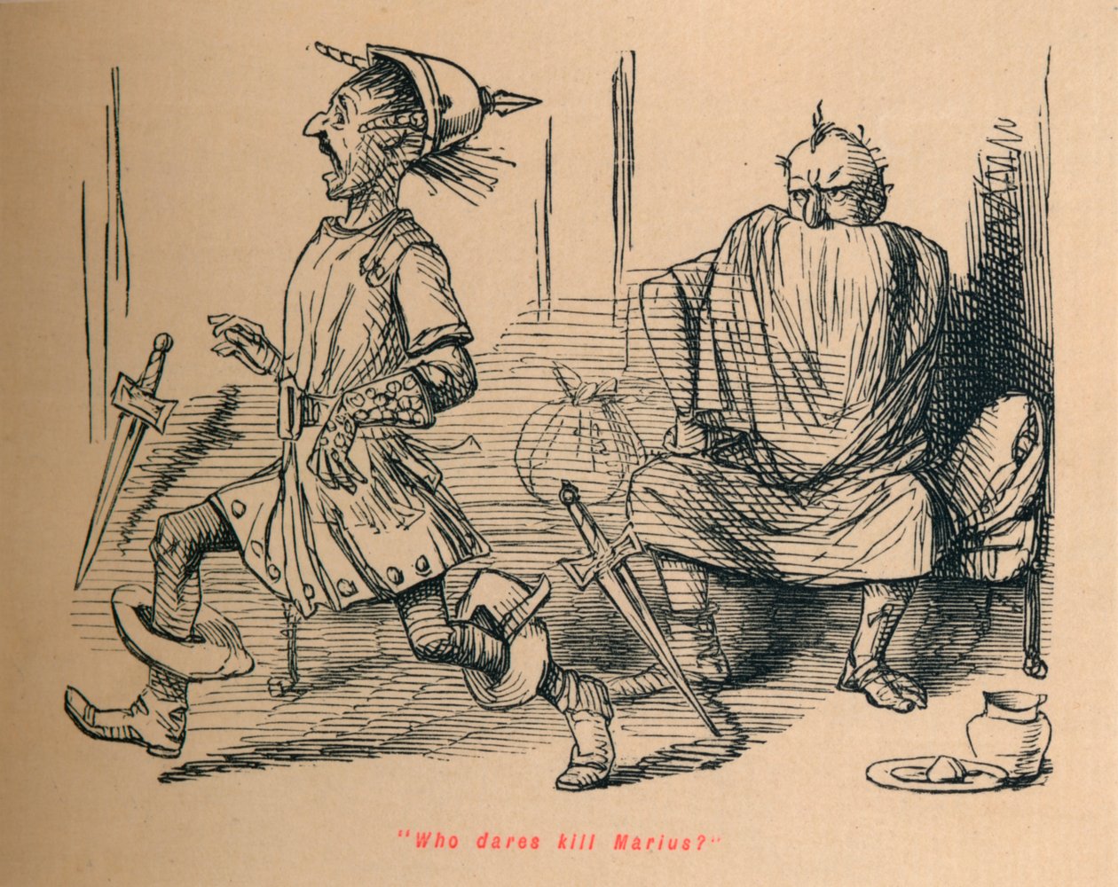 Who dares kill Marius by John Leech