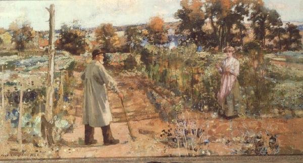 In The Garden by John Lochead
