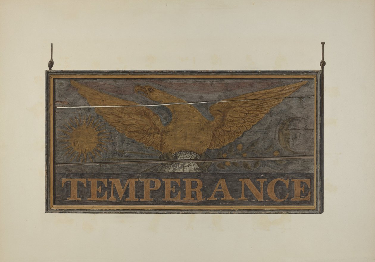 Tavern Sign: Temperance, c. 1940 by John Matulis