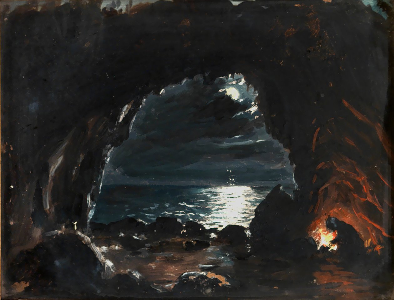 Cave Scene by John O