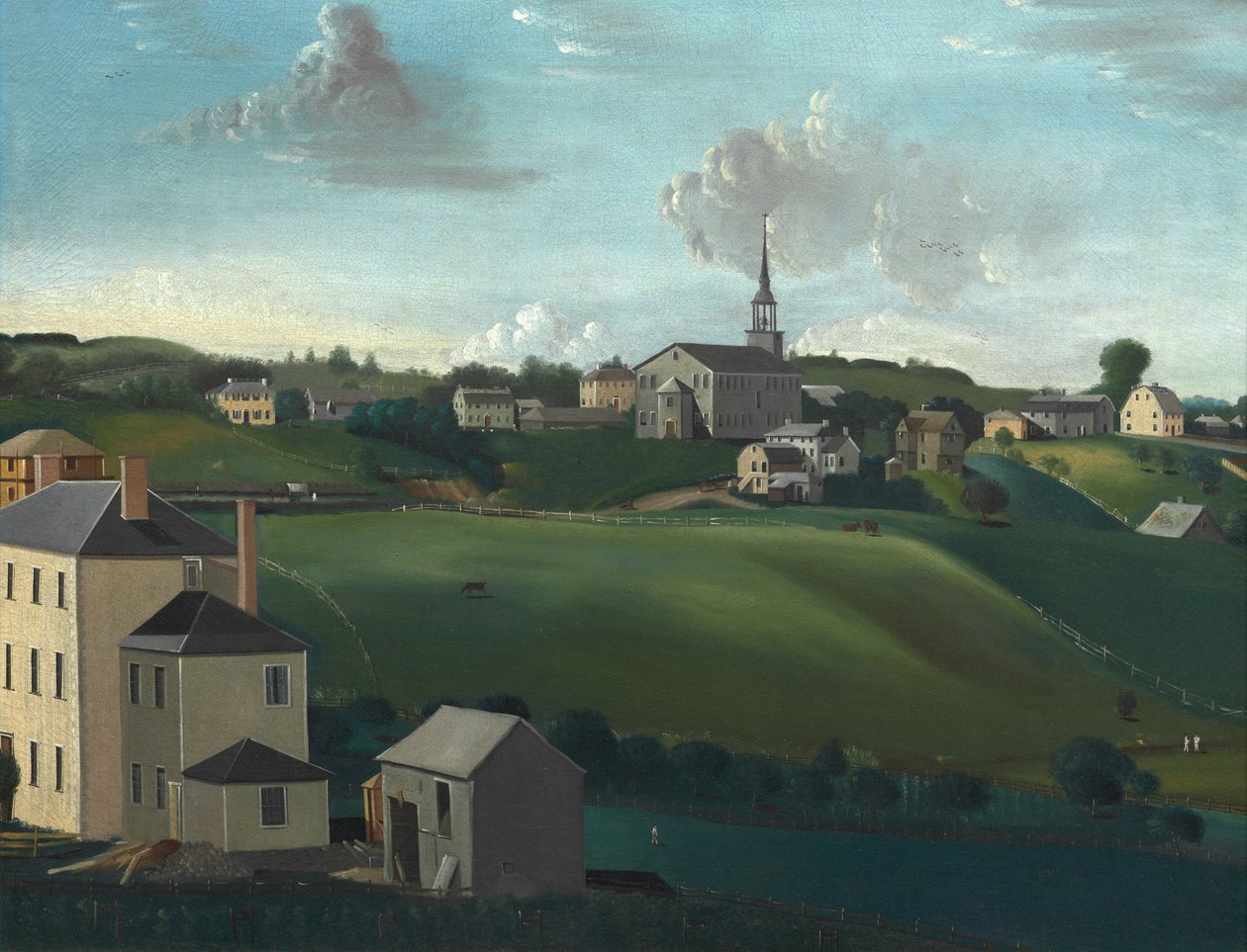 Meetinghouse Hill, Roxbury, Massachusetts, 1799 by John Ritto Penniman