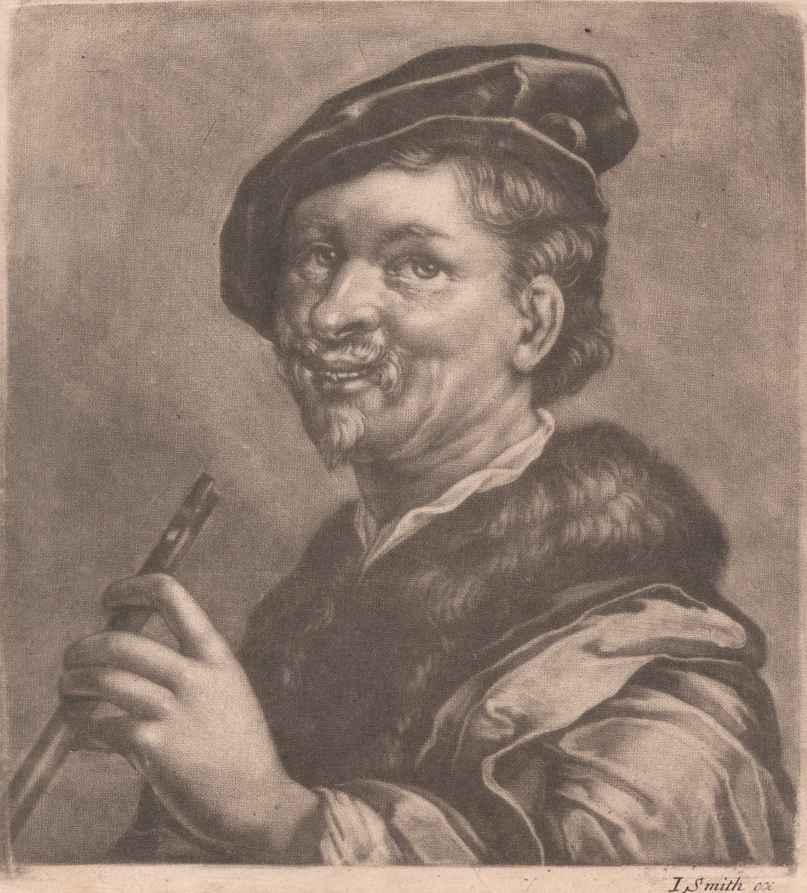 Man Playing Flute by John Smith