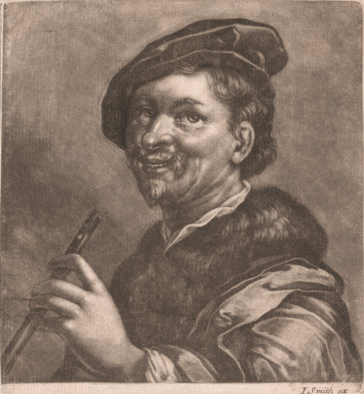 Man Playing Flute by John Smith