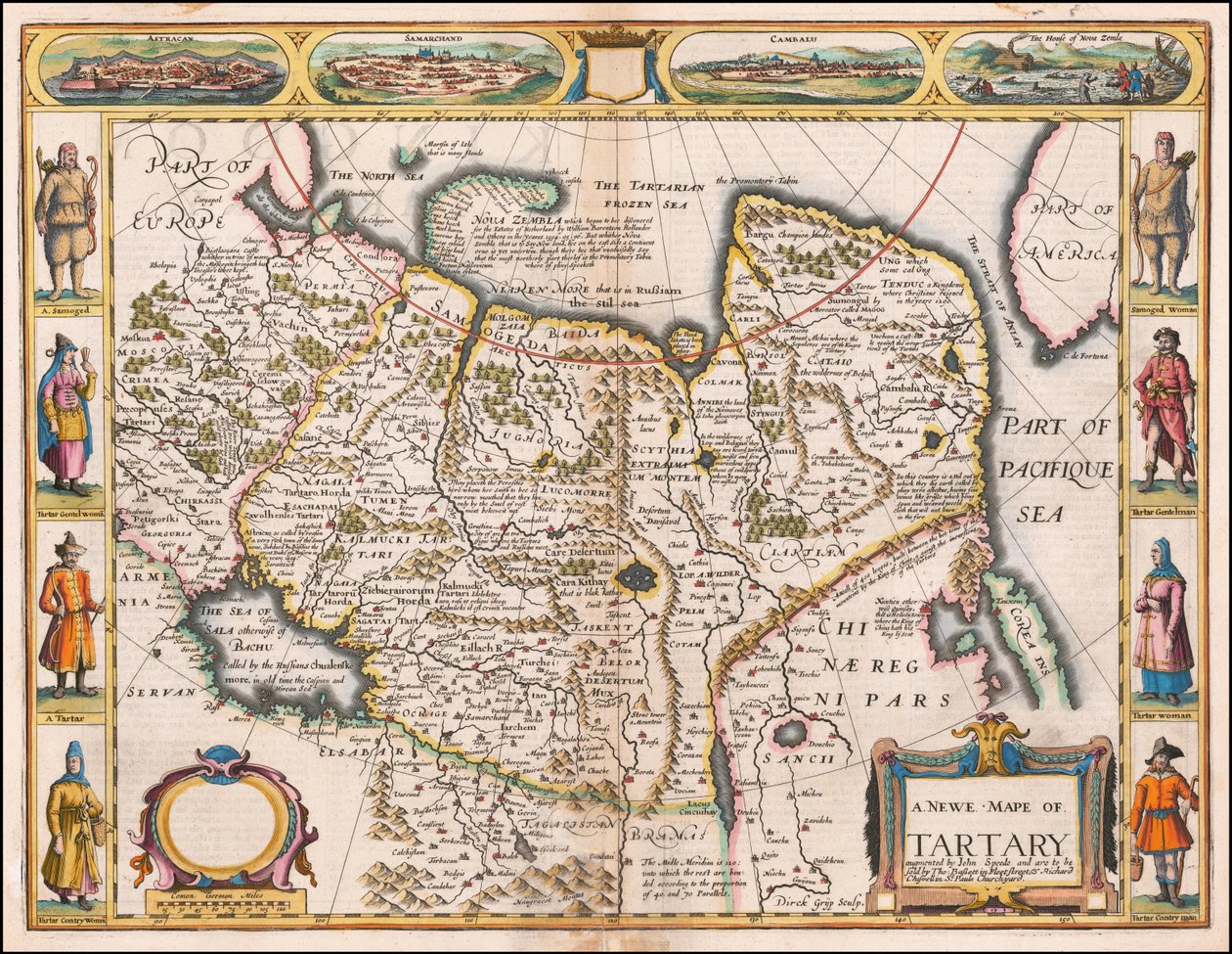Map of Tartary by John Speed by John Speed