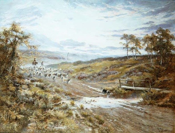 Crossing the Stream, Goatland by John Syer