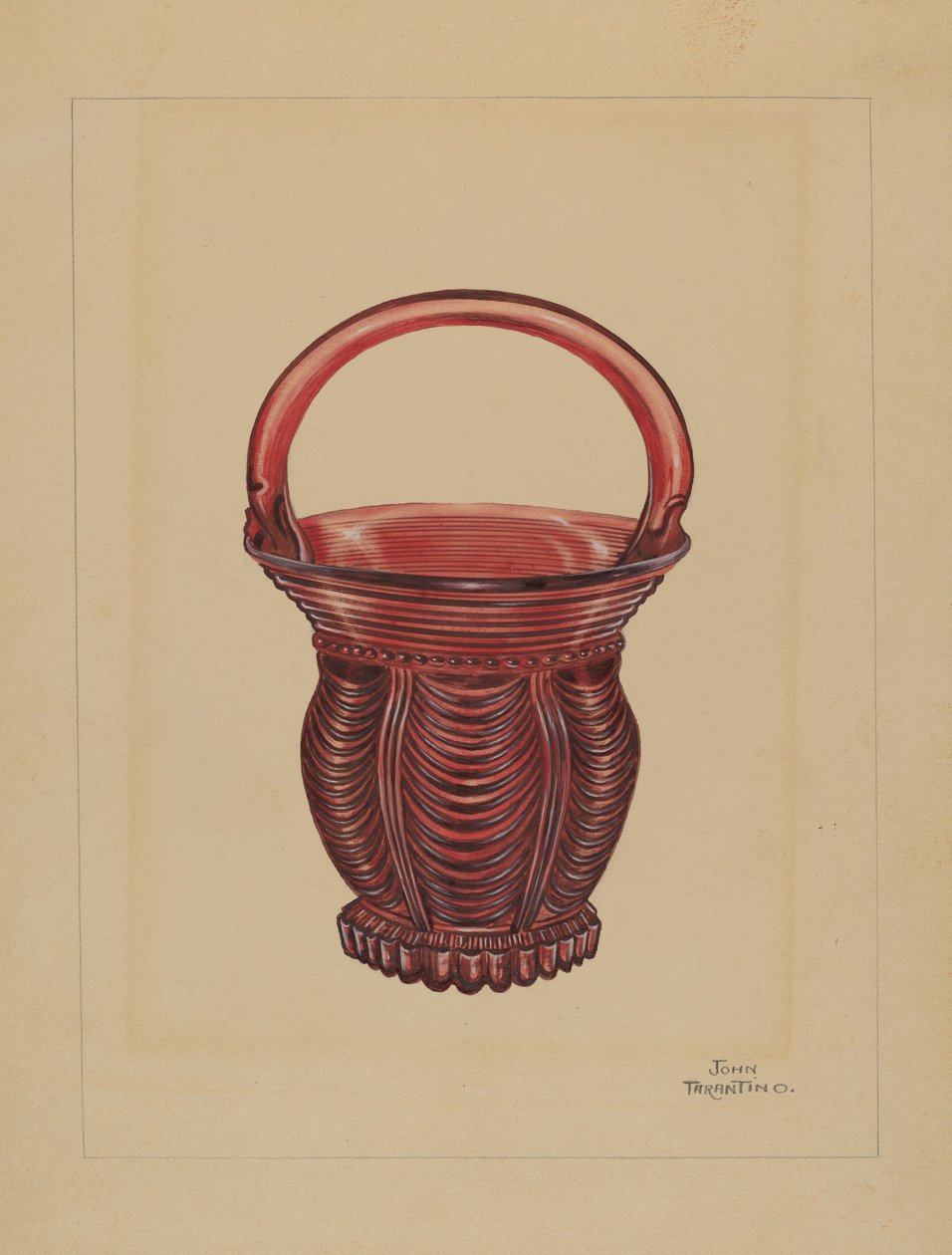 Ornamental Small Basket by John Tarantino