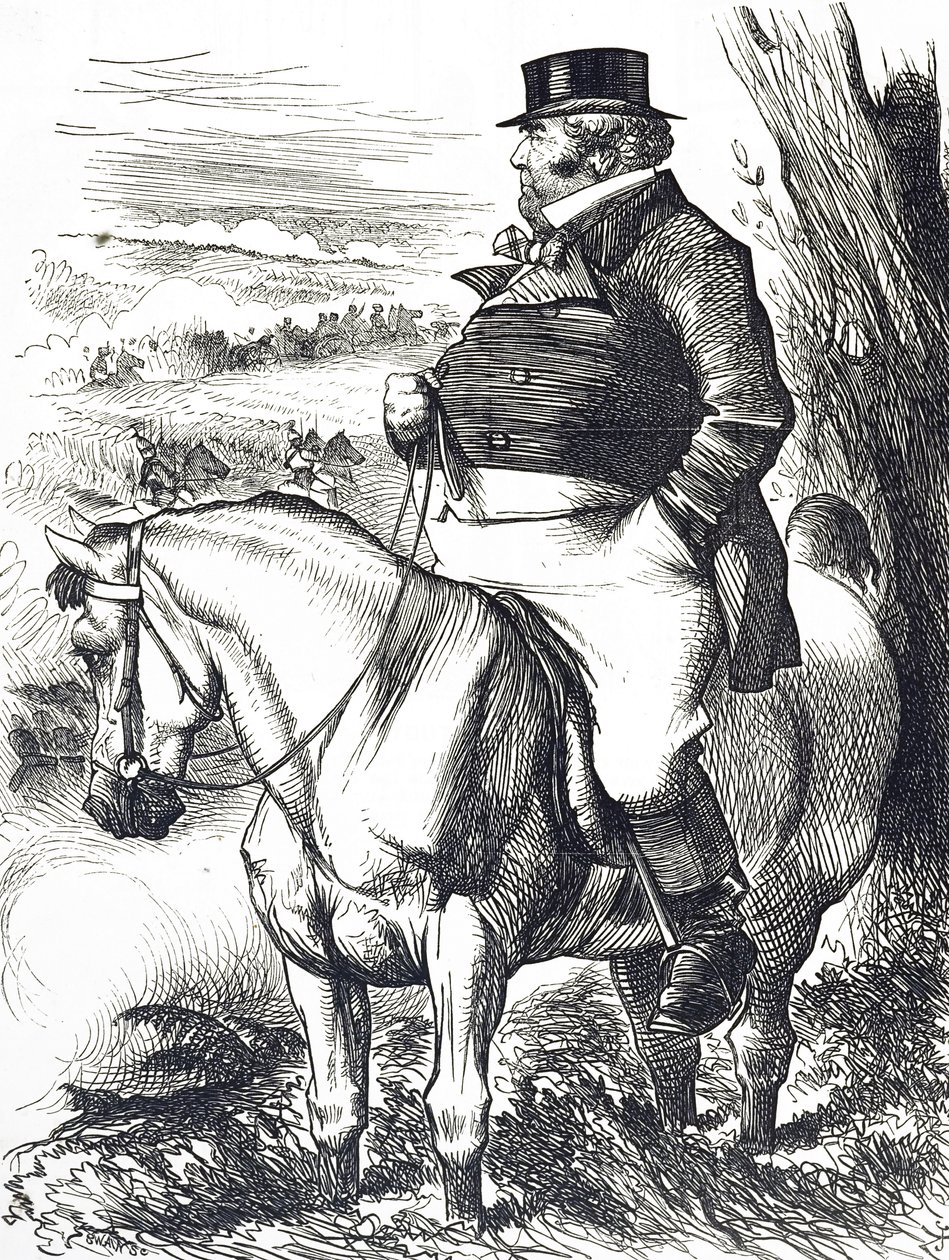 John Bull watching Autumn manoeuvres by John Tenniel