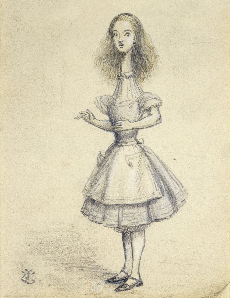 Curioser and Curioser by John Tenniel
