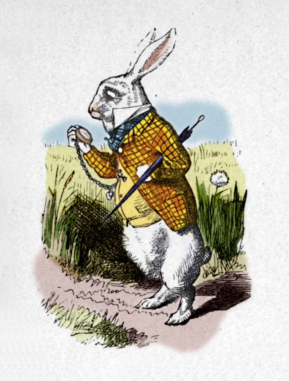 The White Rabbit with a watch by John Tenniel