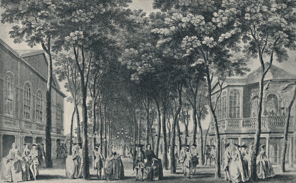 Society at the Marylebone Gardens, 1755 by John Tinney