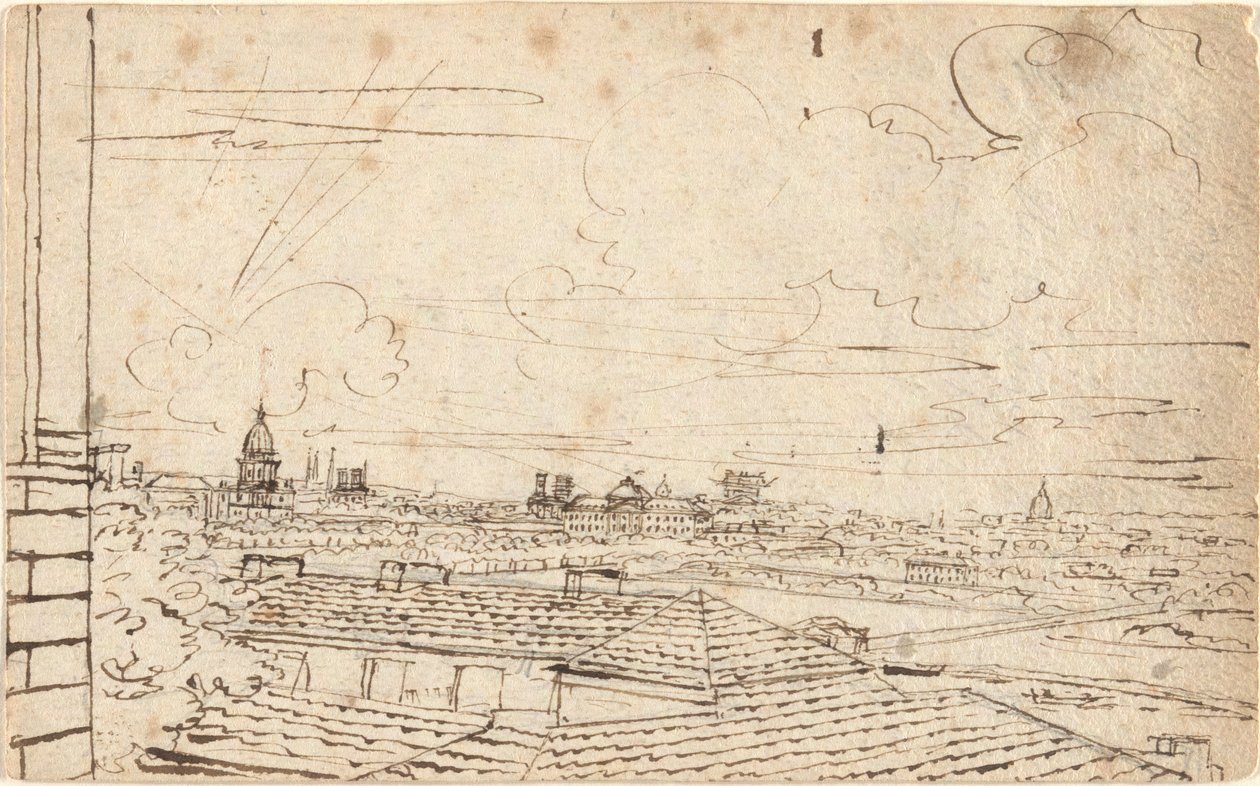 View of Paris by John Trumbull