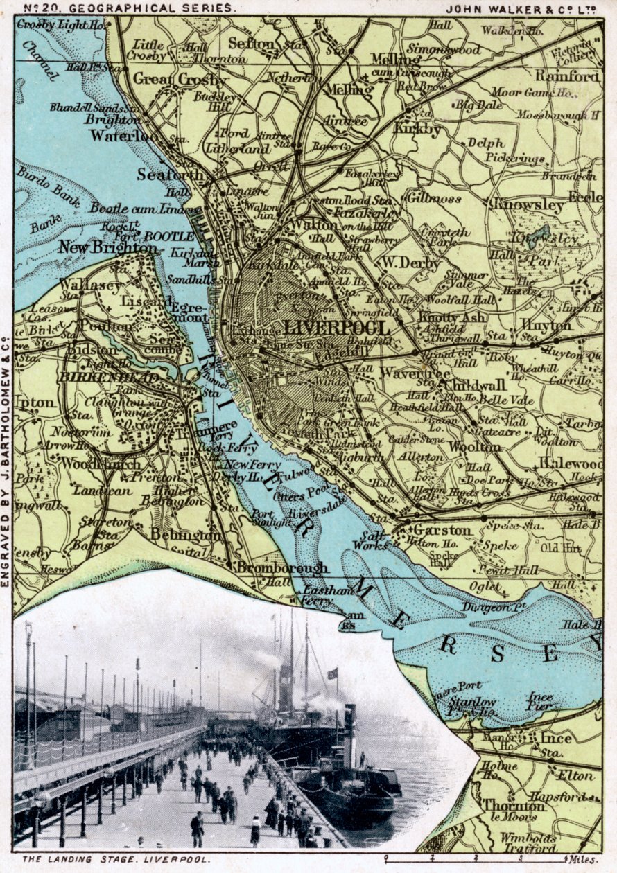 Map of Liverpool, 1903 by John Walker