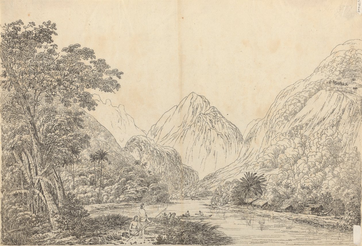 View in Oheitepeha Bay, Otaheite by John Webber