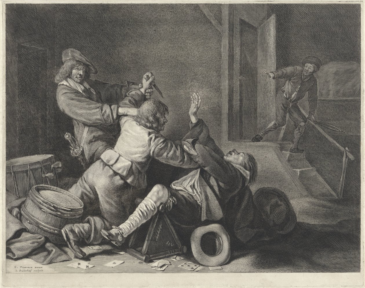 Fight in an Interior by Jonas Suyderhoef