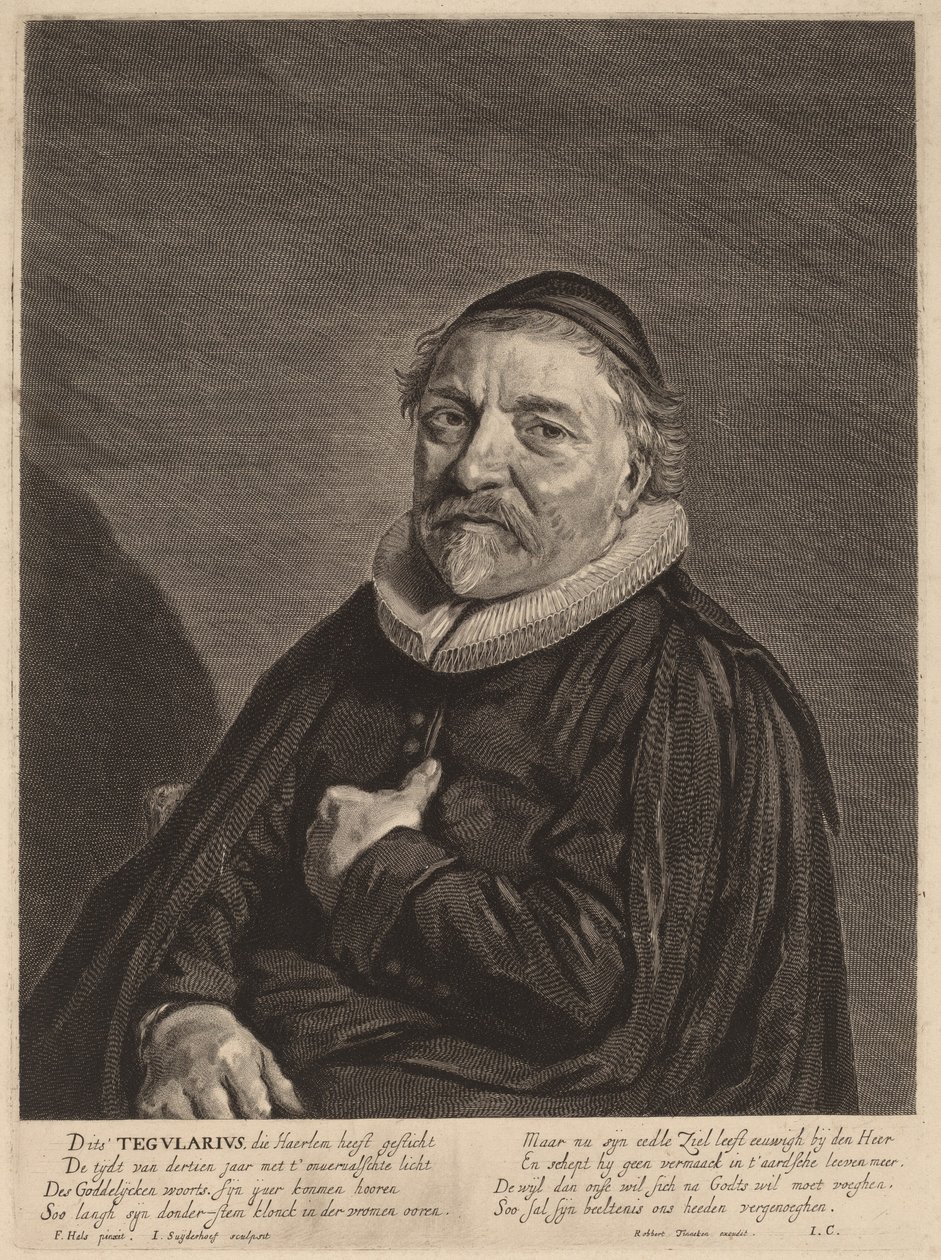 Adriaen Tegularius by Jonas Suyderhoff after Frans Hals