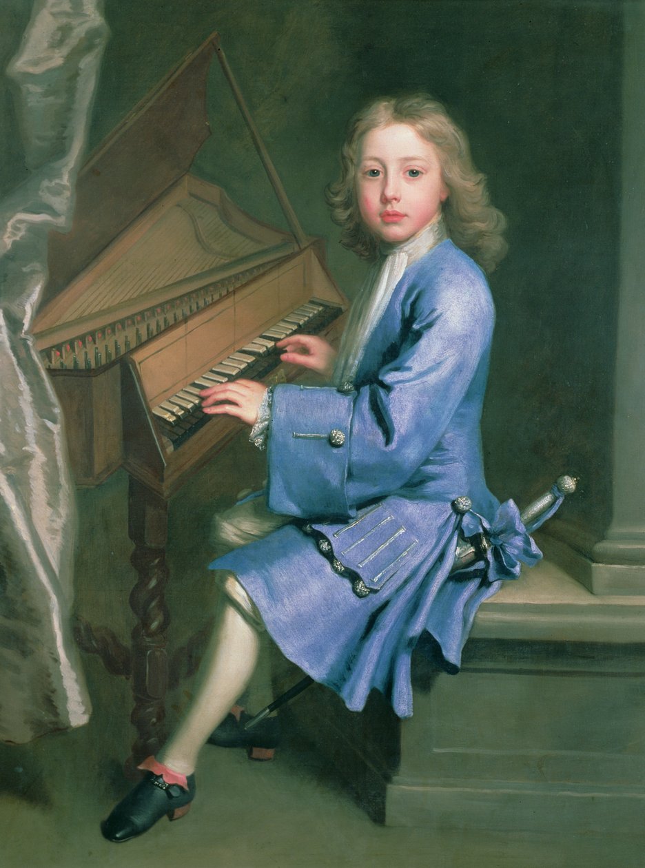 Garton Orme Seated at the Spinet by Jonathan Richardson