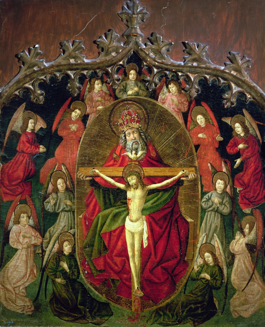 The Holy Trinity Surrounded by Angels by Jorge Ingles