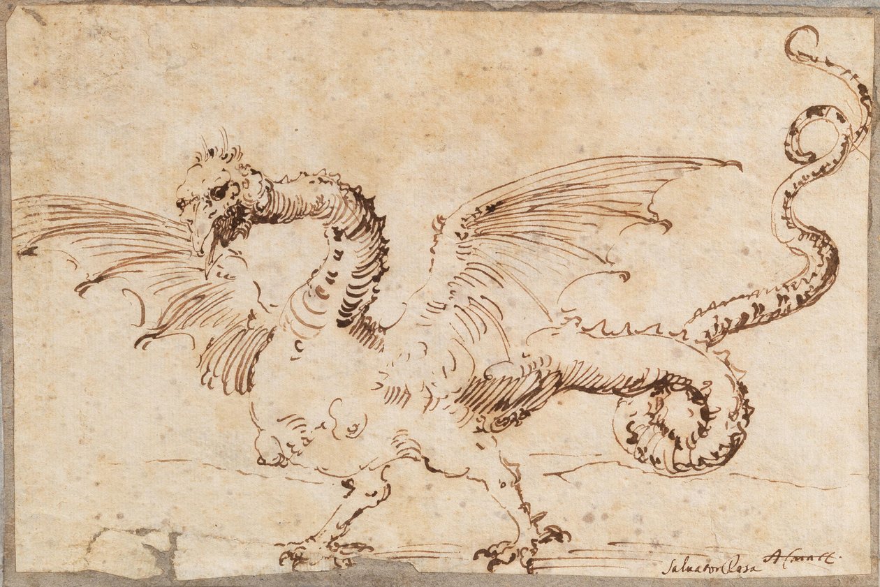 Study of a Dragon by José Ribera de