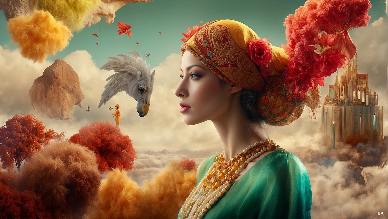 Dreamcore Dreamlike Scene Arabian 01 by Josef Johann Michel