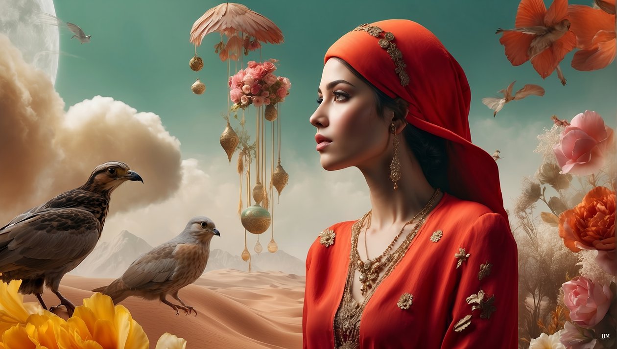 Dreamcore Dreamlike Scene Arabian 05 by Josef Johann Michel