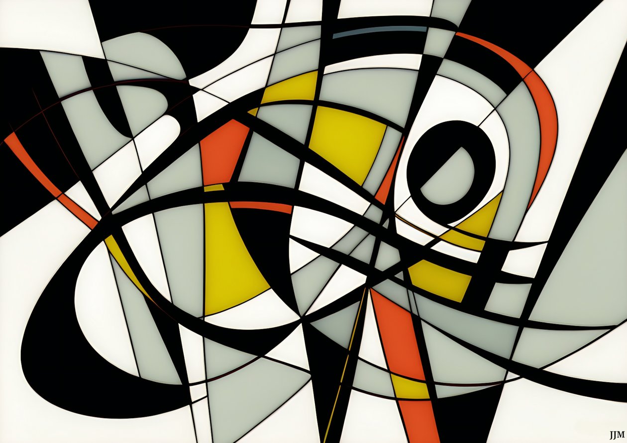 Abstract: On White-Swings 2 by Josef Johann Michel